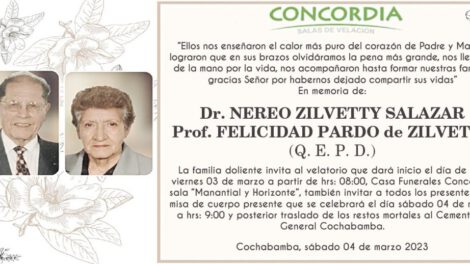 Necrológico Dr. Nereo Zilvetty Salazar