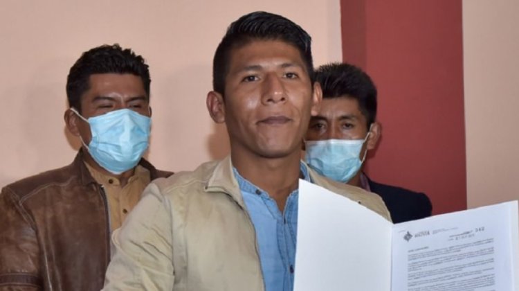Arnold Alanez en movilizaciones de cocaleros