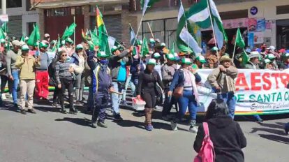 Marcha del Magisterio en La Paz