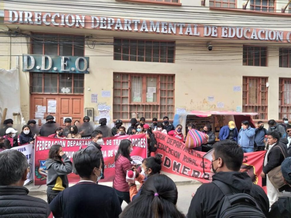 Modificación a la malla curricular en movilizaciones del magisterio