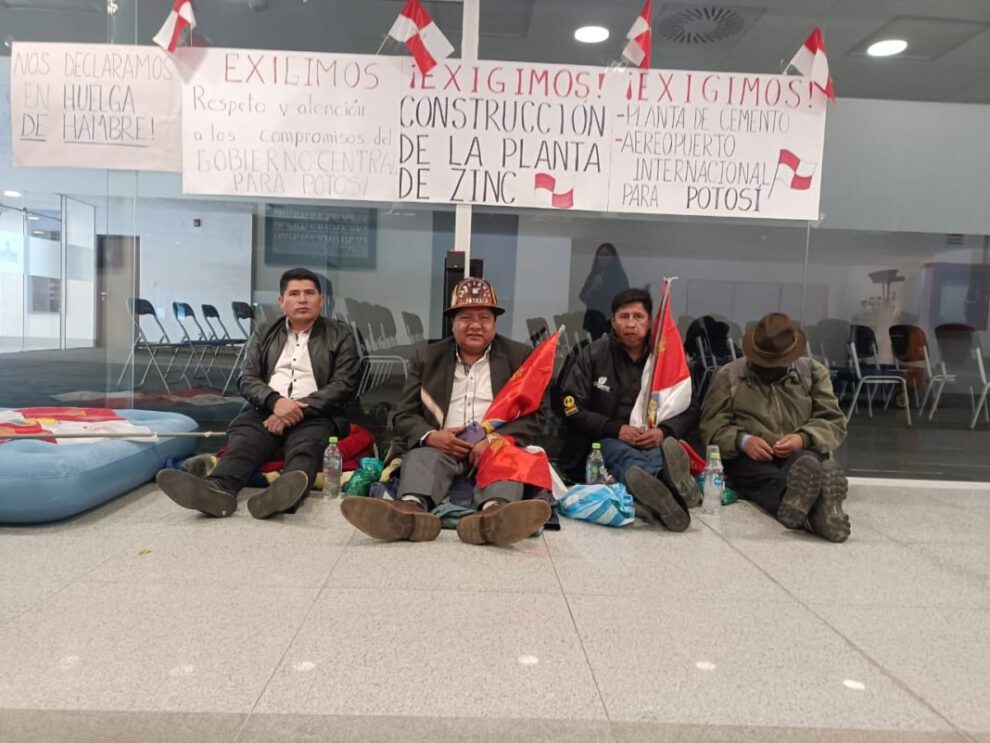 Huelga de hambre Potosí por falta de obras