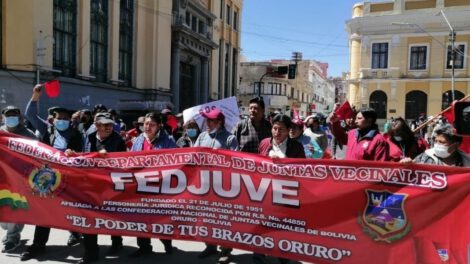 Fedjuve Oruro supera las 600 juntas vecinales afiliadas