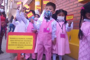 Niños del kínder Rodolfo Soria Galvarro en el Día Internacional de la Mujer