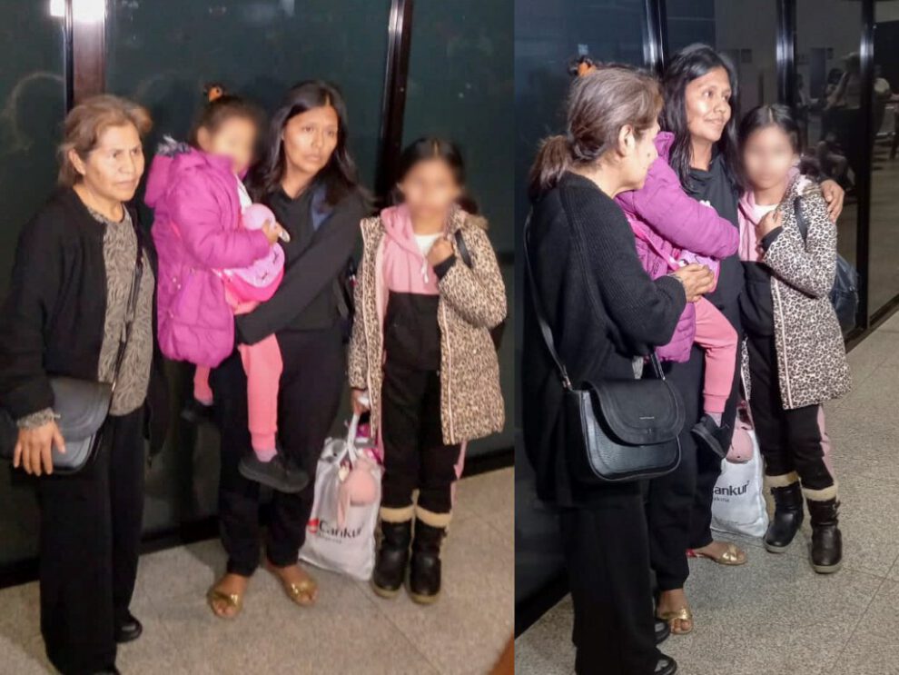Repatriación familia boliviana afectada por terremoto en Turquía