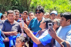 Evo Morales en Sur Yungas