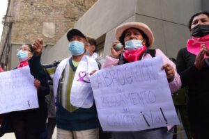 Protestas por la Ley del Cáncer en La Paz