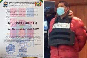 Reconocimiento al juez Amaru por su labor en el caso Senkata