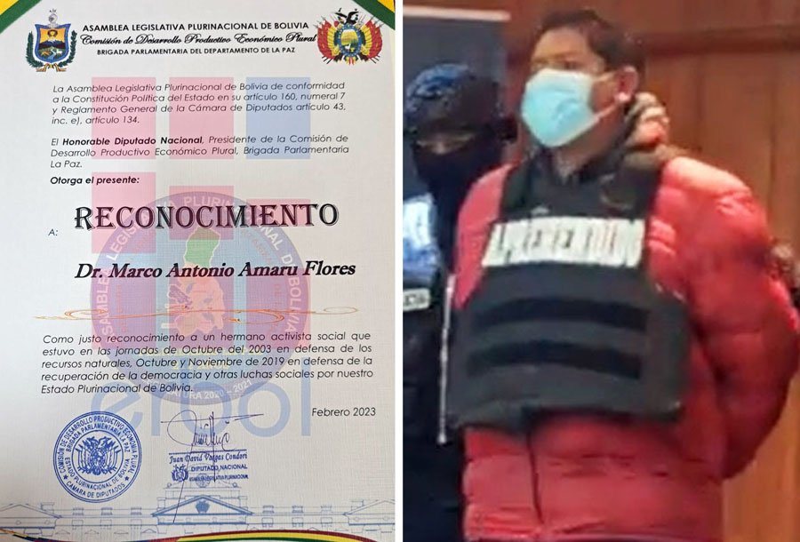 Reconocimiento al juez Amaru por su labor en el caso Senkata