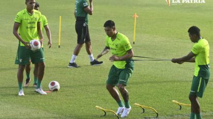 Seleccionado boliviano de fútbol en entrenamientos
