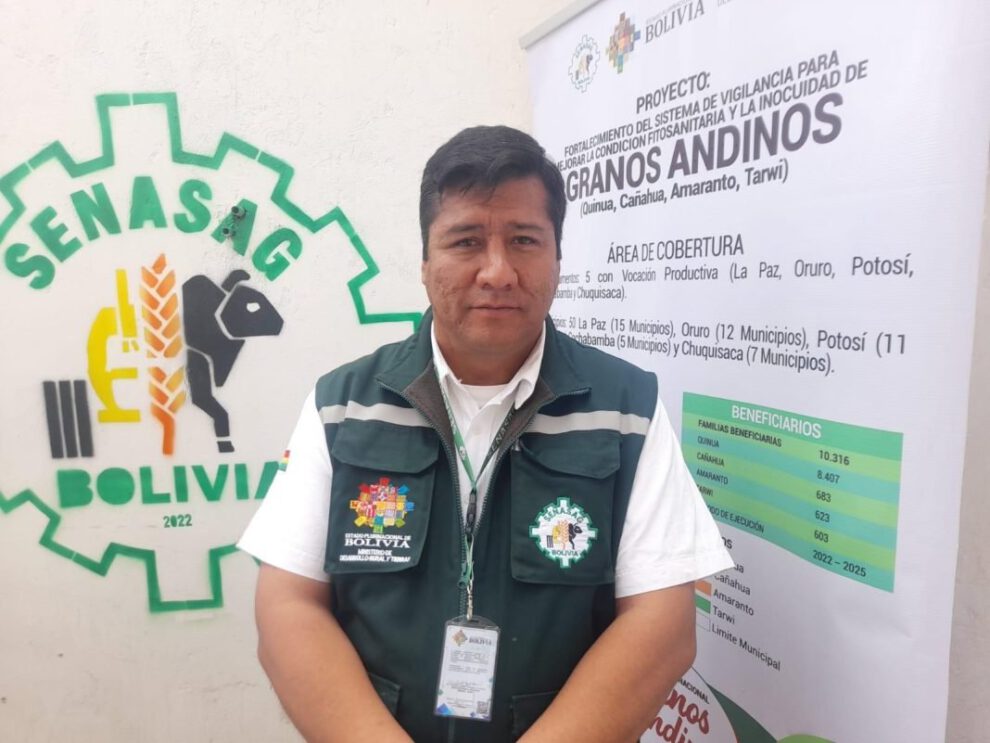 Gripe aviar en Oruro, Jefe departamental Senasag, Edson Challapa