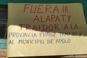 Vulneración a derechos de tierra en Chuhuara por mineros de Apolo