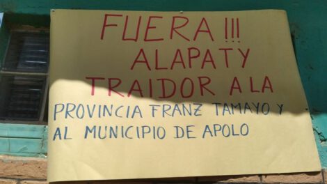 Vulneración a derechos de tierra en Chuhuara por mineros de Apolo