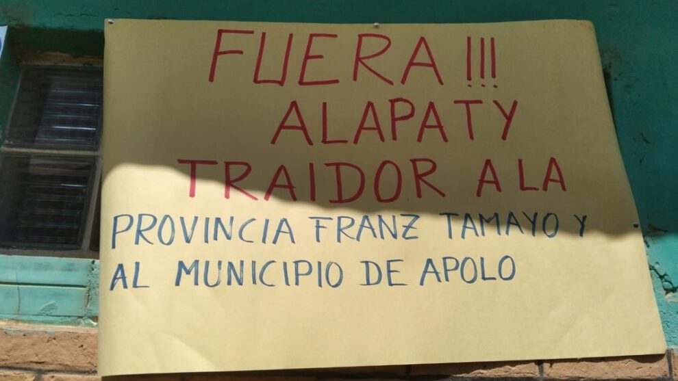 Vulneración a derechos de tierra en Chuhuara por mineros de Apolo