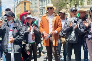 Magisterio Urbano protestas lideradas por Ludbin Salazar