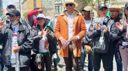 Magisterio Urbano protestas lideradas por Ludbin Salazar