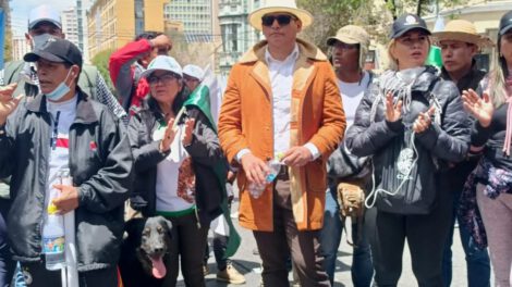 Magisterio Urbano protestas lideradas por Ludbin Salazar