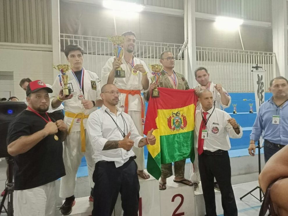 Karate Kyokushin en Chile con representantes de Bolivia