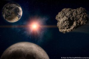 Asteroide asesino de ciudades en dirección hacia la Tierra