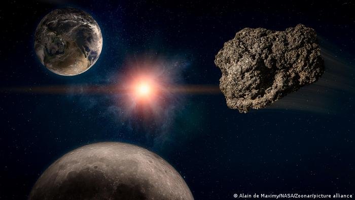 Asteroide asesino de ciudades en dirección hacia la Tierra