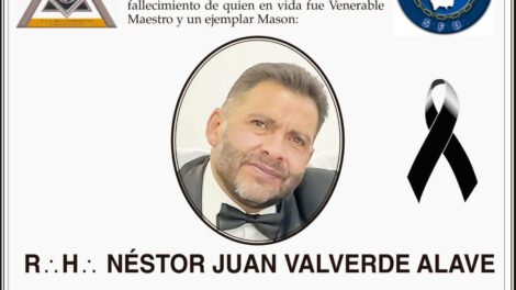 Condolencia por el fallecimiento de Néstor Juan Valverde Alave