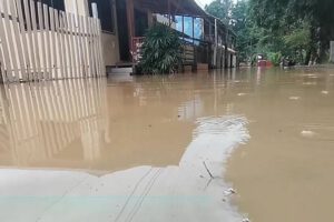 Crecida del río Acre en Cobija dejando calles y hogares bajo el agua