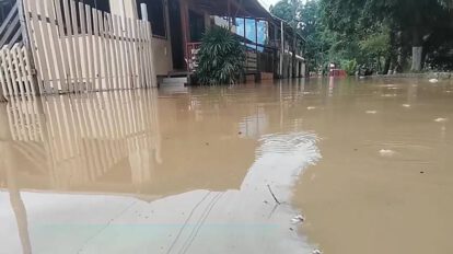 Crecida del río Acre en Cobija dejando calles y hogares bajo el agua