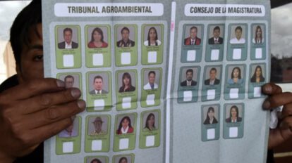Elecciones judiciales: Papeleta de voto de las elecciones judiciales