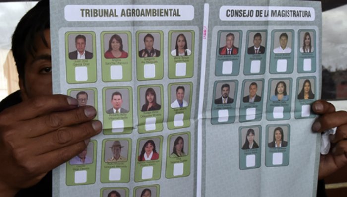 Elecciones judiciales: Papeleta de voto de las elecciones judiciales