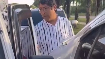 Diputado del MAS con licencia suspendida conduciendo un vehículo
