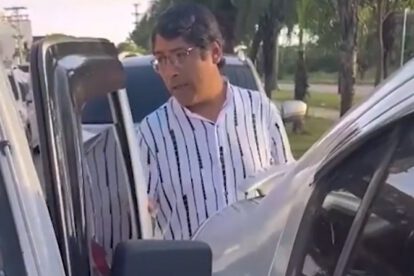 Diputado del MAS con licencia suspendida conduciendo un vehículo
