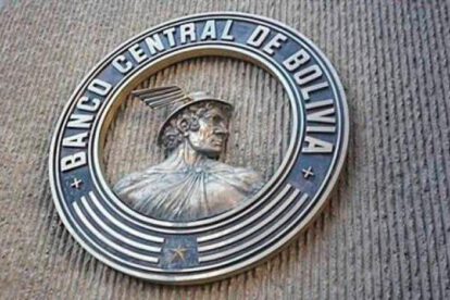 Logo del BCB en su edificio principal