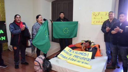 Huelga de hambre maestros en diferentes ciudades del país