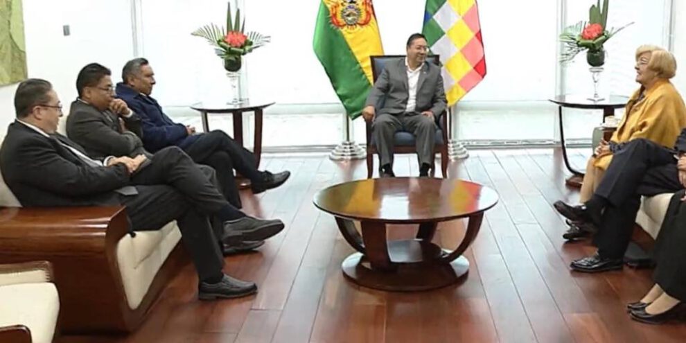 CIDH en Bolivia durante su visita con el Presidente