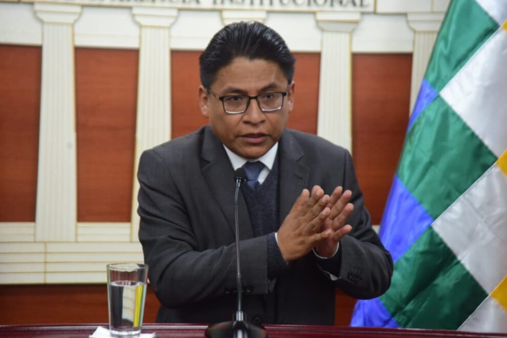 CIDH Bolivia y el ministro de Justicia, Iván Lima