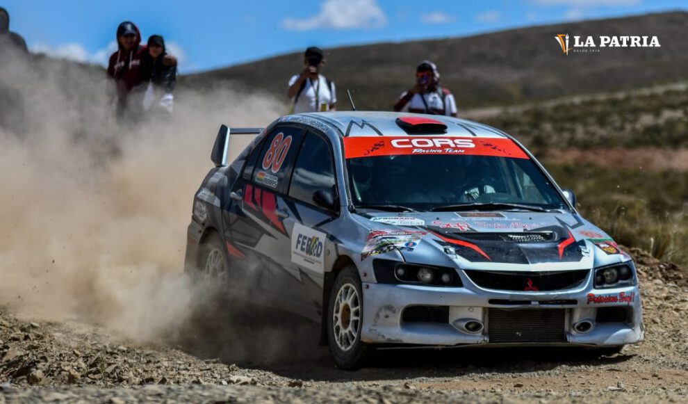 Berymar Moyata destaca en la prueba nacional de automovilismo en Oruro