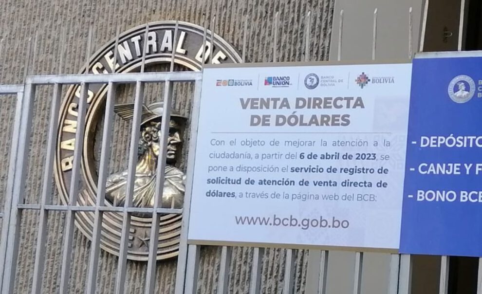 Venta de dólares BCB a través del portal web