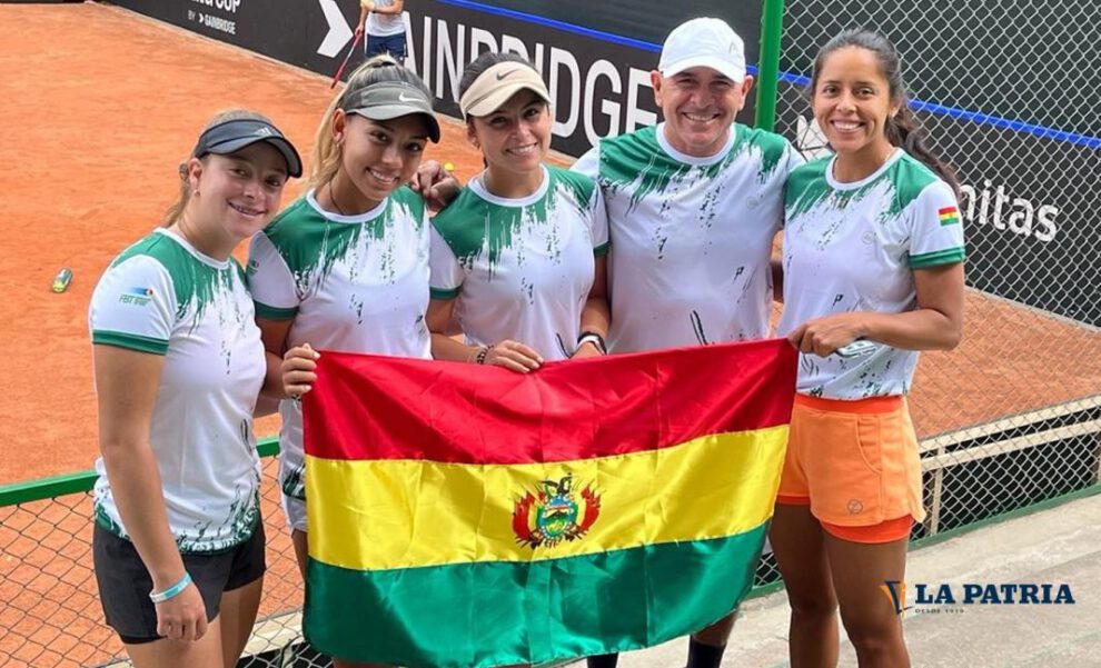 Integrantes de la delegación boliviana en la Billie Jean King Cup