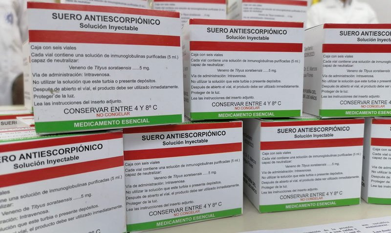 Antídoto para el veneno de alacrán presentado por el Gobierno de Bolivia