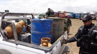 Control del contrabando de combustible en Bolivia