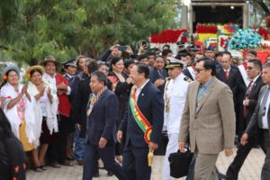 Aniversario de Tarija con desfile y promesa de inversión por Luis Arce