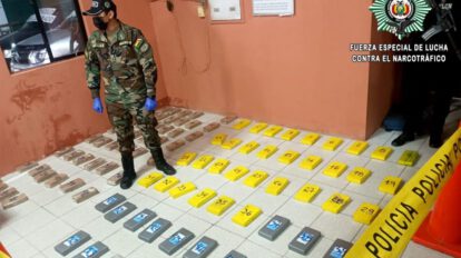 Secuestran cocaína en Santa Cruz valorada en 256.885 mil dólares