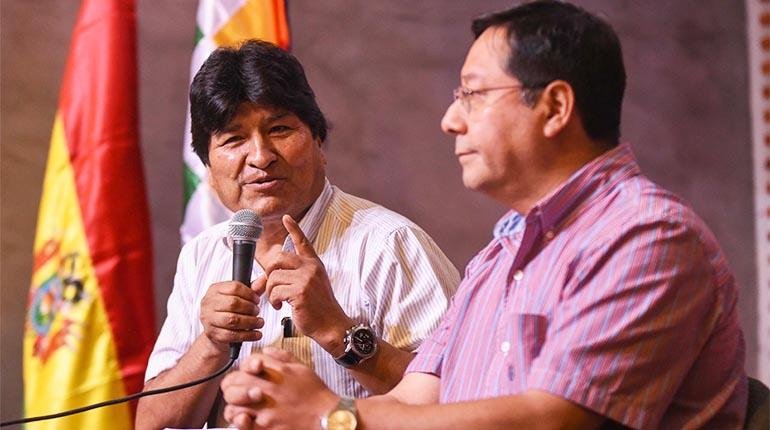 Evo critica el modelo económico de Arce