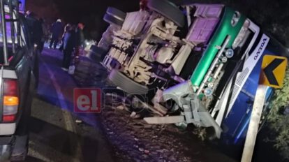 Accidente de bus en Potosí dejó un muerto y diez heridos