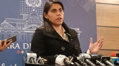 La senadora de CC, Andrea Barrientos, habla sobre elecciones judiciales