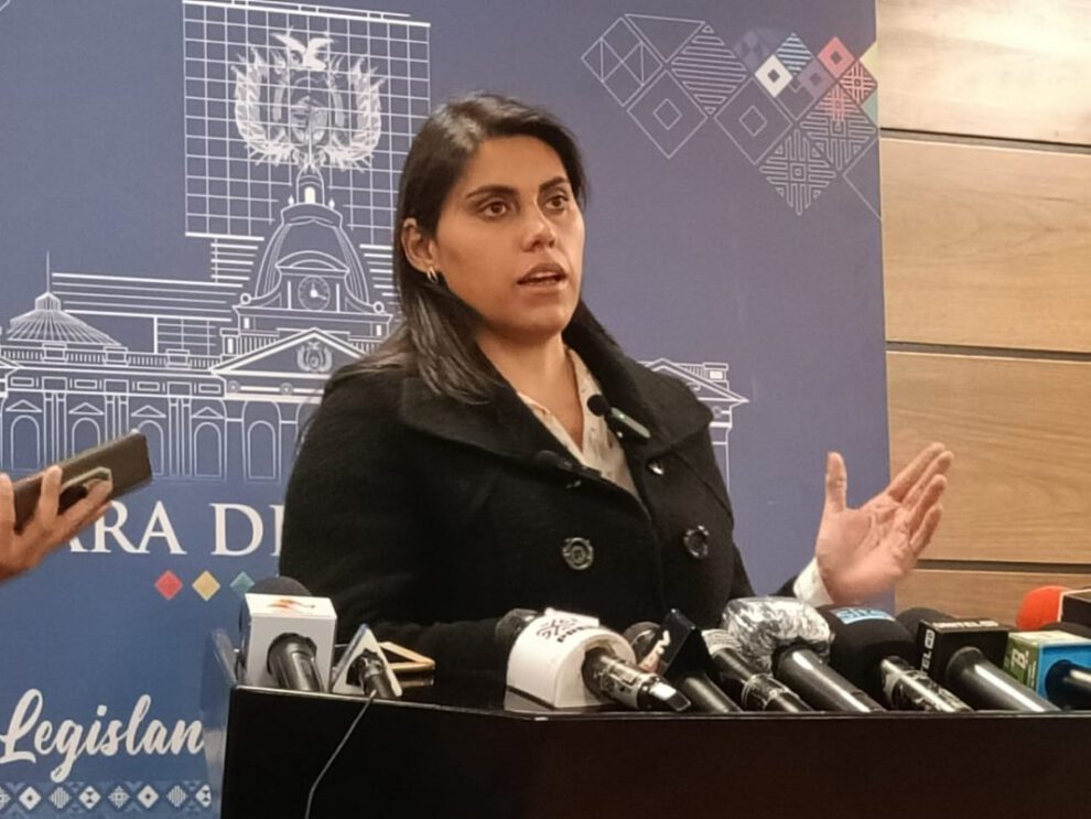 La senadora de CC, Andrea Barrientos, habla sobre elecciones judiciales