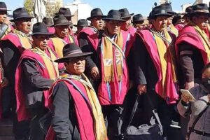 Ponchos Rojos garantizan el mandato de Luis Arce