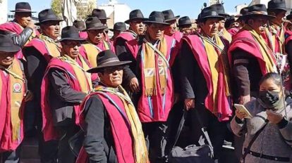 Ponchos Rojos garantizan el mandato de Luis Arce
