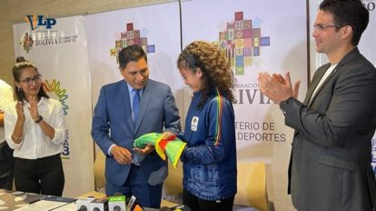 La taekwondista María Celeste Áñez en los Juegos del ALBA
