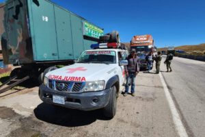La ambulancia interceptada con gasolina ilegal