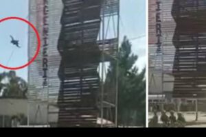 Accidente de cadetes durante el salto de la muerte